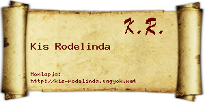 Kis Rodelinda névjegykártya