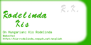 rodelinda kis business card
